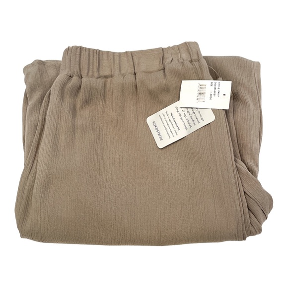 WEST KEI Gauze Wide Leg Pants in Beluga Grey - NWT SIze XL - Picture 2 of 3